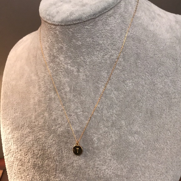 🆕 Kate Spade Gold Tone Mini Pendant, initial “T” - Picture 4 of 10